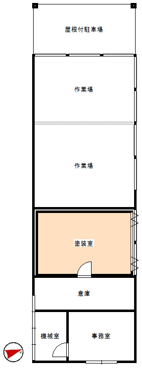 伊東市宇佐美・旧自動車塗装作業場|間取図 伊東市宇佐美・旧自動車塗装作業場|間取図
